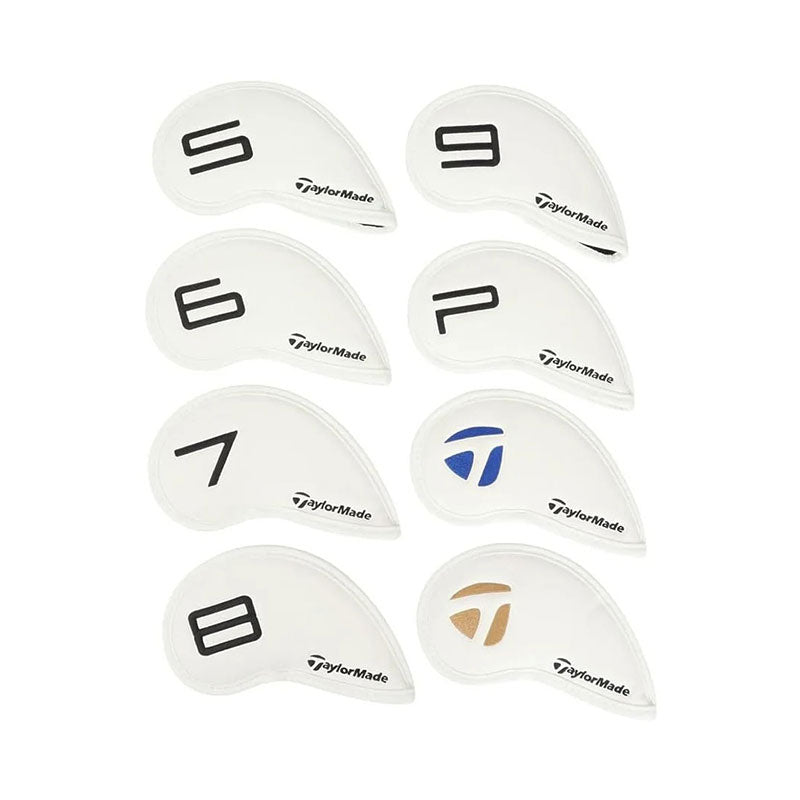 TAYLORMADE Iron Headcover (White) - 8 Pcs