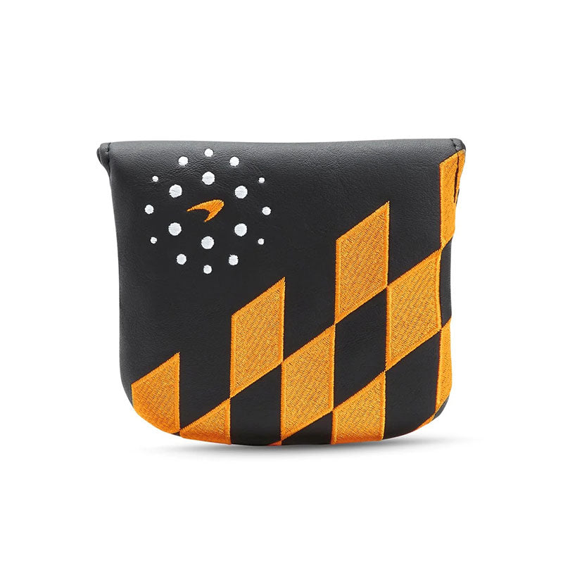 MCLAREN GOLF Apex Check Mallet Putter Headcover (Black/Orange)