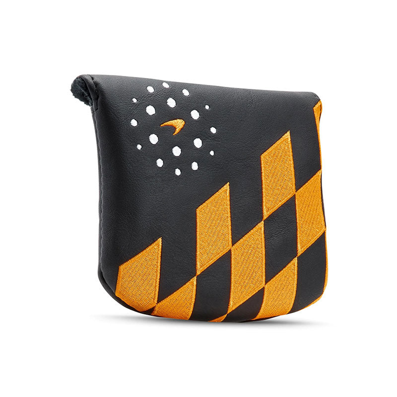 MCLAREN GOLF Apex Check Mallet Putter Headcover (Black/Orange)