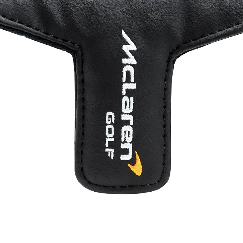 MCLAREN GOLF Apex Check Mallet Putter Headcover (Black/Orange)