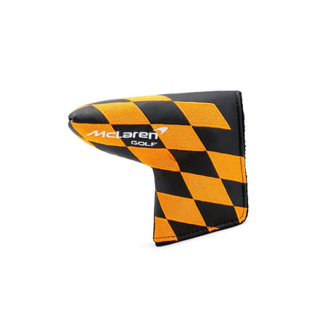 MCLAREN GOLF Apex Check Blade Putter Headcover (Black/Orange)