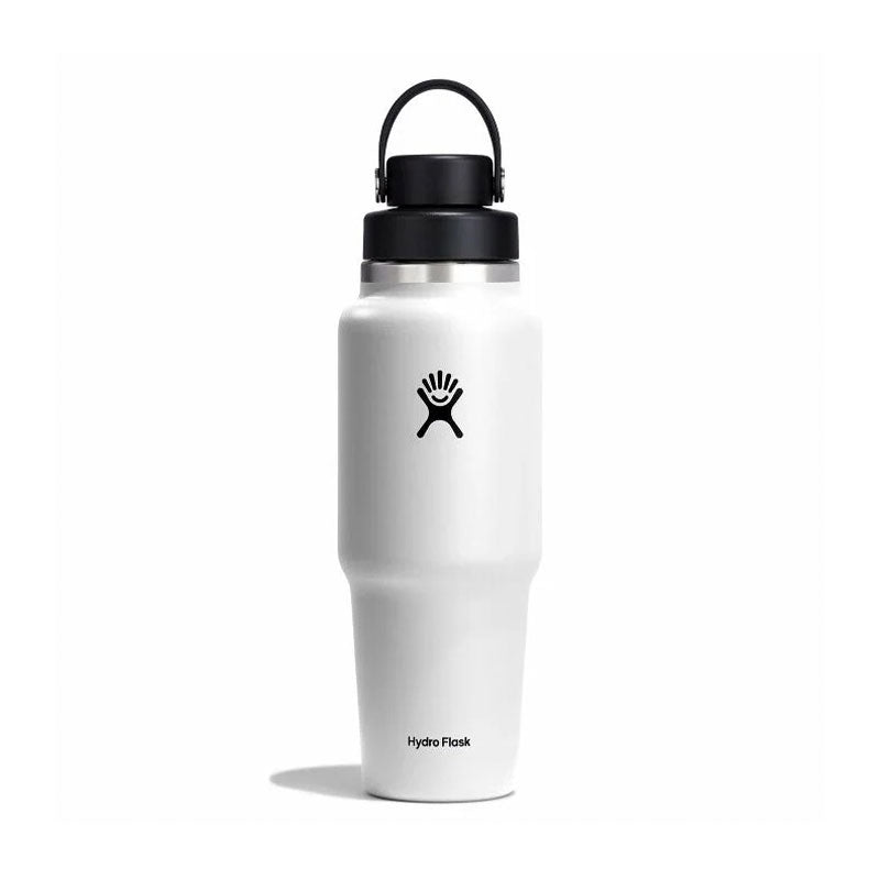 HYDRO FLASK Wide Mouth Travel Bottle With Flex Chug Cap 32oz (White)