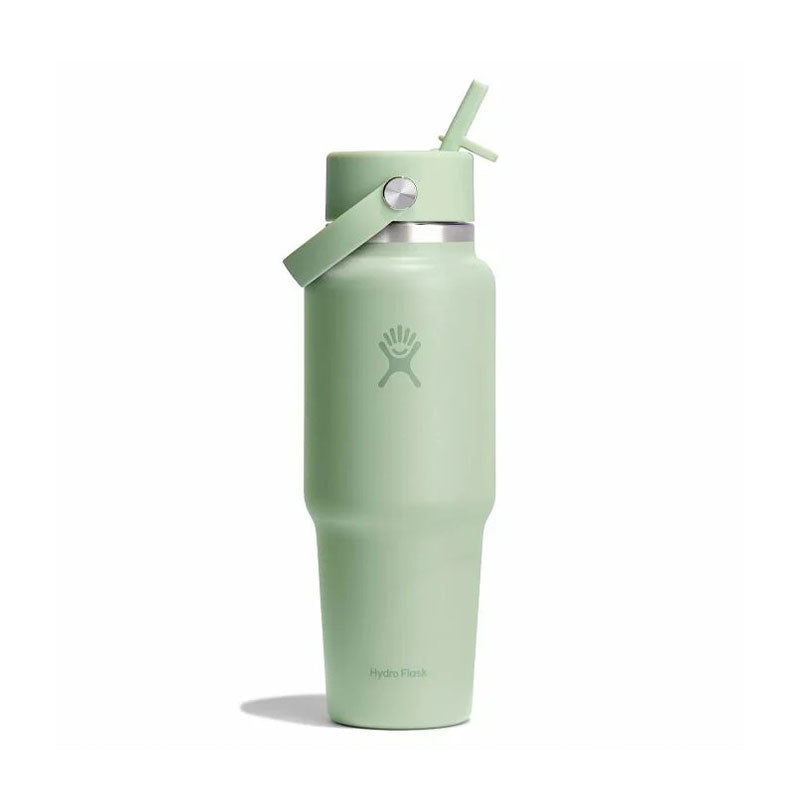 HYDRO FLASK Wide Mouth Travel Bottle With Flex Straw Cap 32oz (Aloe)