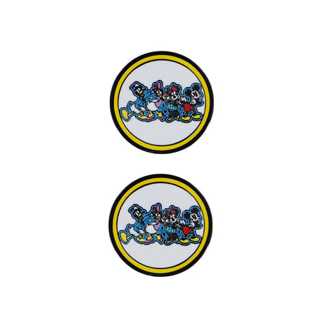 DISNEY Mickey & Friends 2 Ball Marker & 1 Hat Clip Set (Yellow)