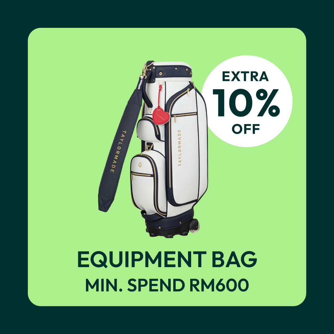 Sitewide equipment bags min spend RM600 to enjoy additional 10% OFF