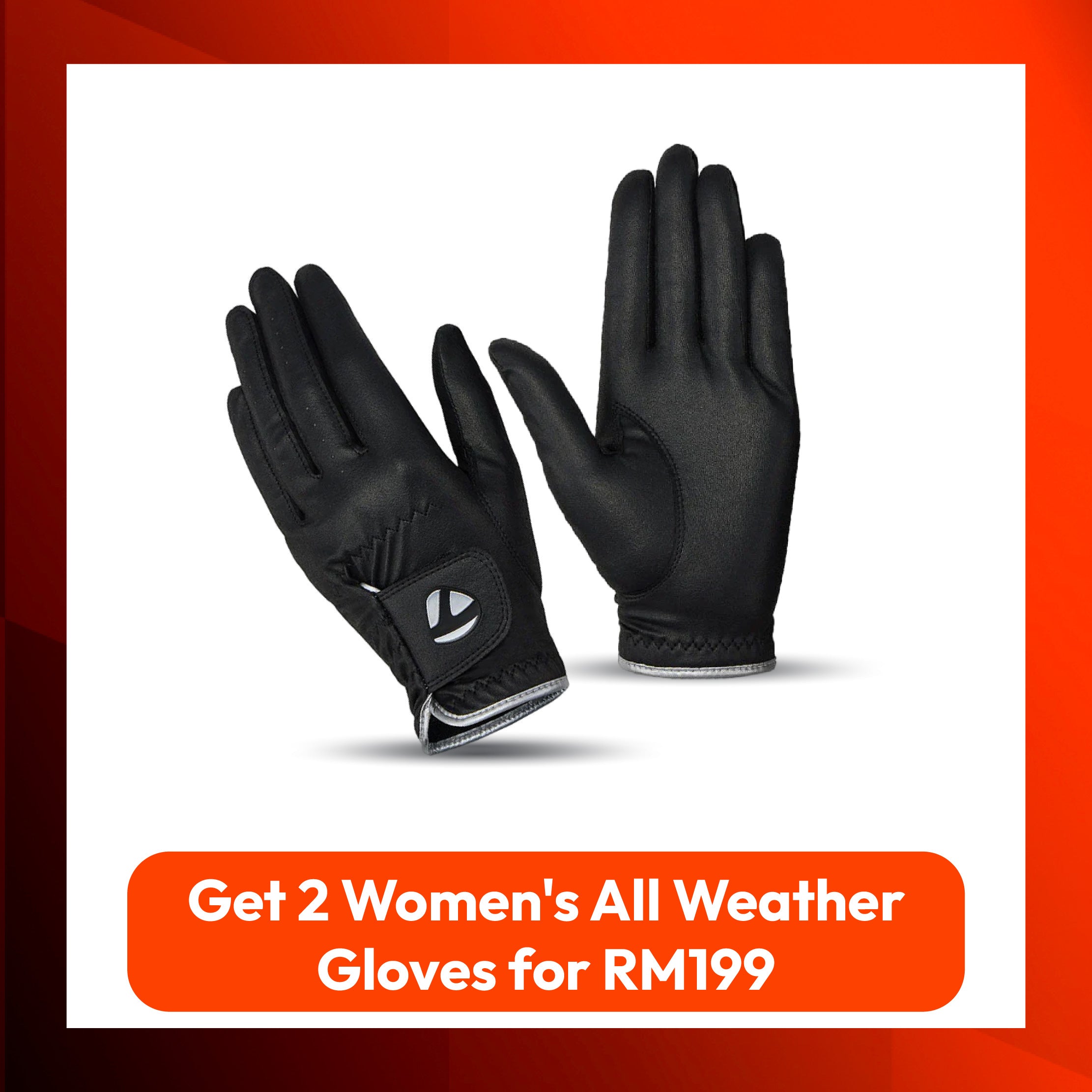 Get 2 TaylorMade Player's All Weather Women's Gloves for RM199.