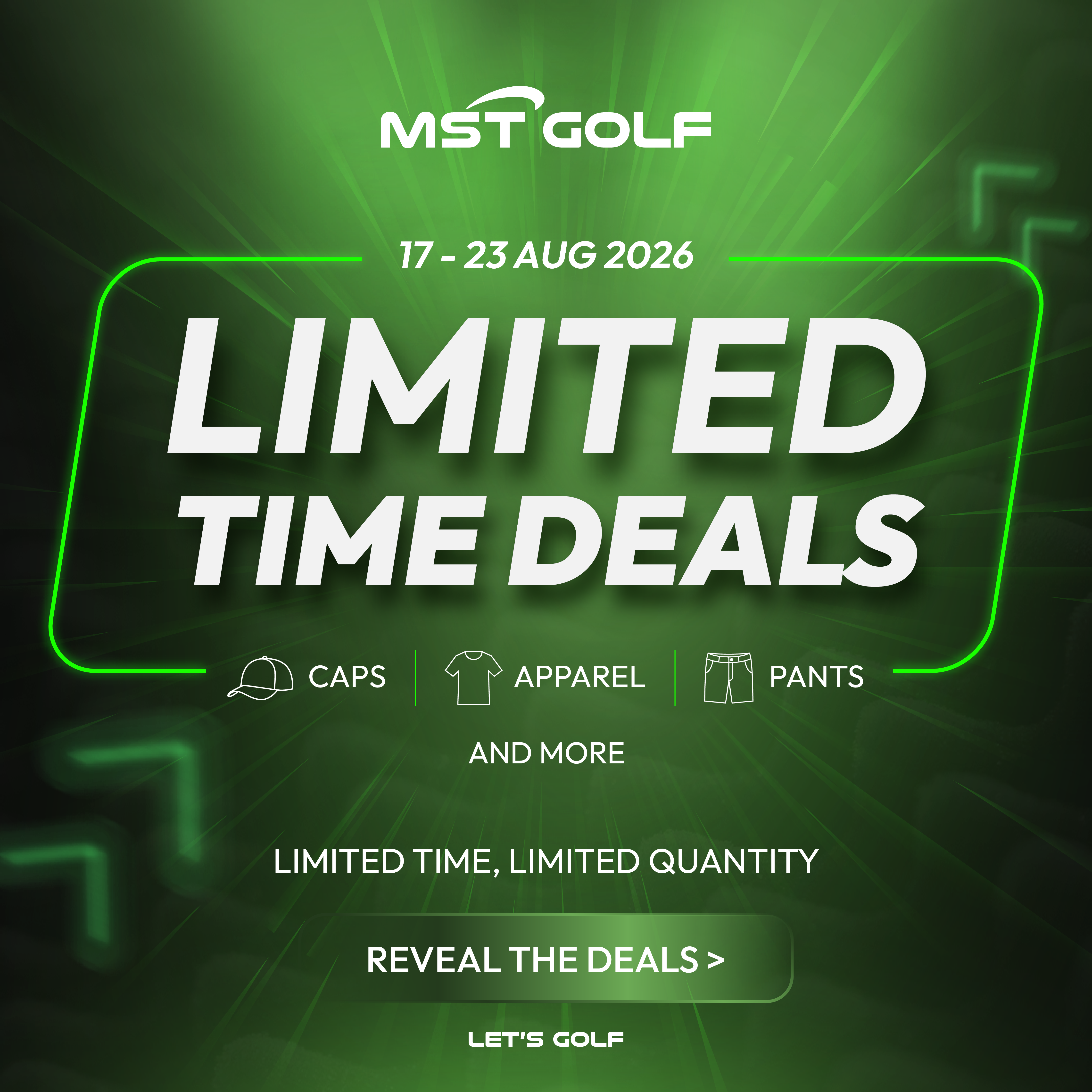 MST GOLF Limited TIme Deals Up To 60% OFF
