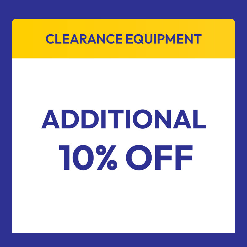 Sitewide clearance tag equioment eligible to get additional 10% OFF