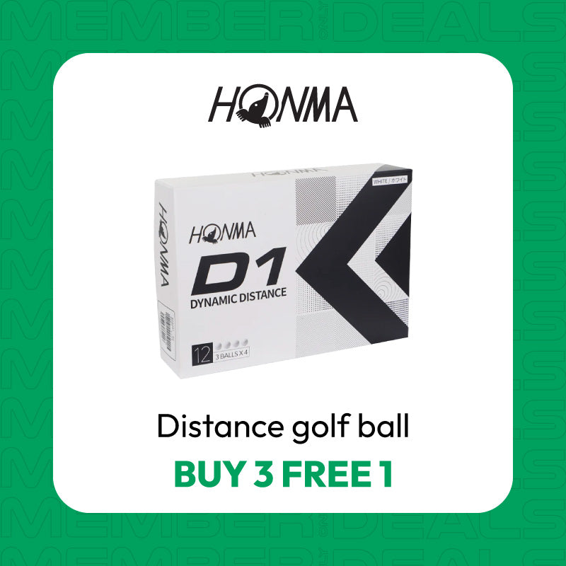 Buy 3 Honma Distance Balls and get 1 free.
