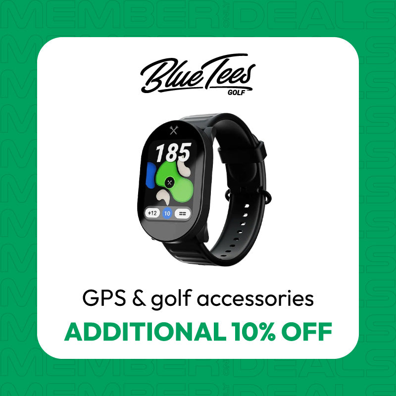 Save an additional 10% on selected Blue Tees Golf GPS and golf accessories