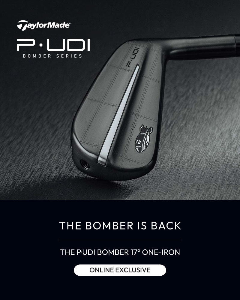 An online exclusive for TaylorMade P.udi Bomber Series golf iron at MST GOLF only